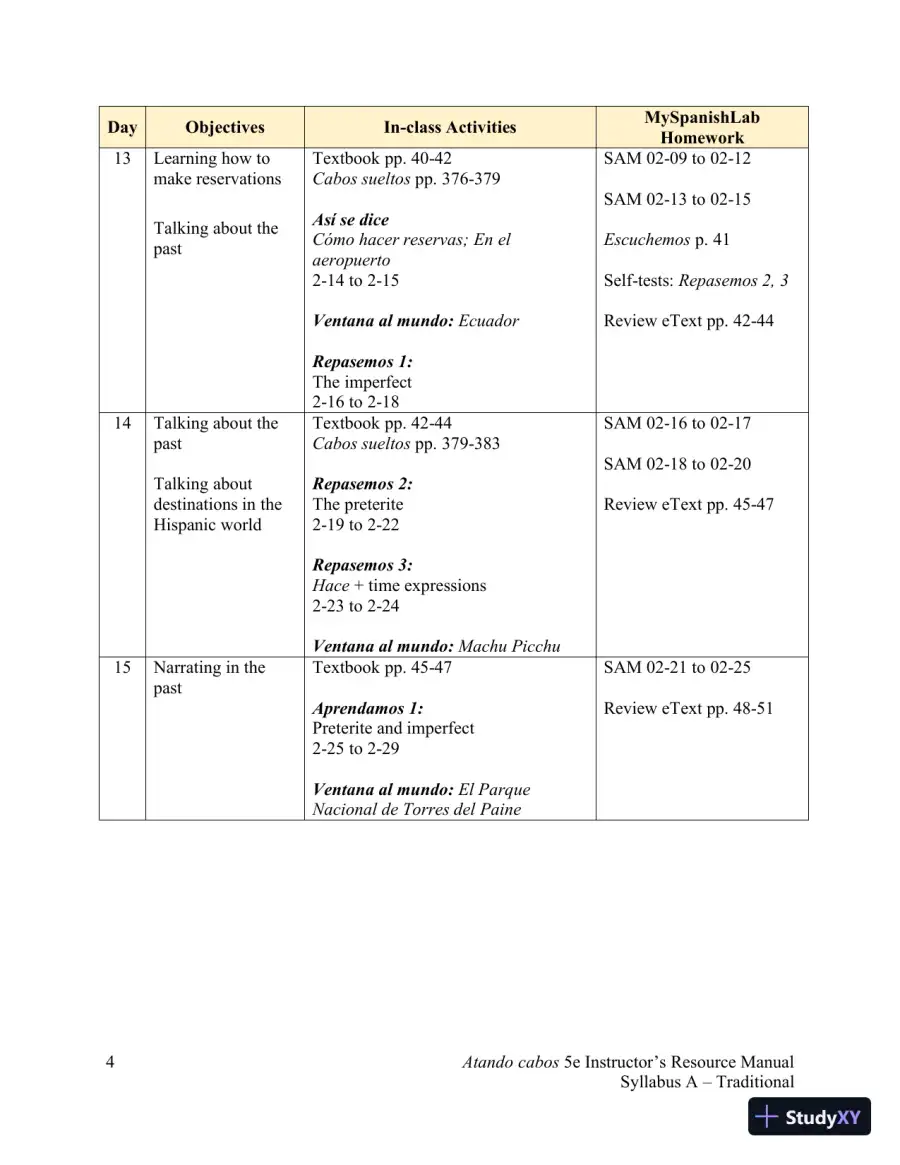Solution Manual for Atando cabos: Curso intermedio de español, 5th Edition, page 12