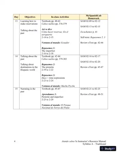 Solution Manual for Atando cabos: Curso intermedio de español, 5th Edition - Page 12 preview image