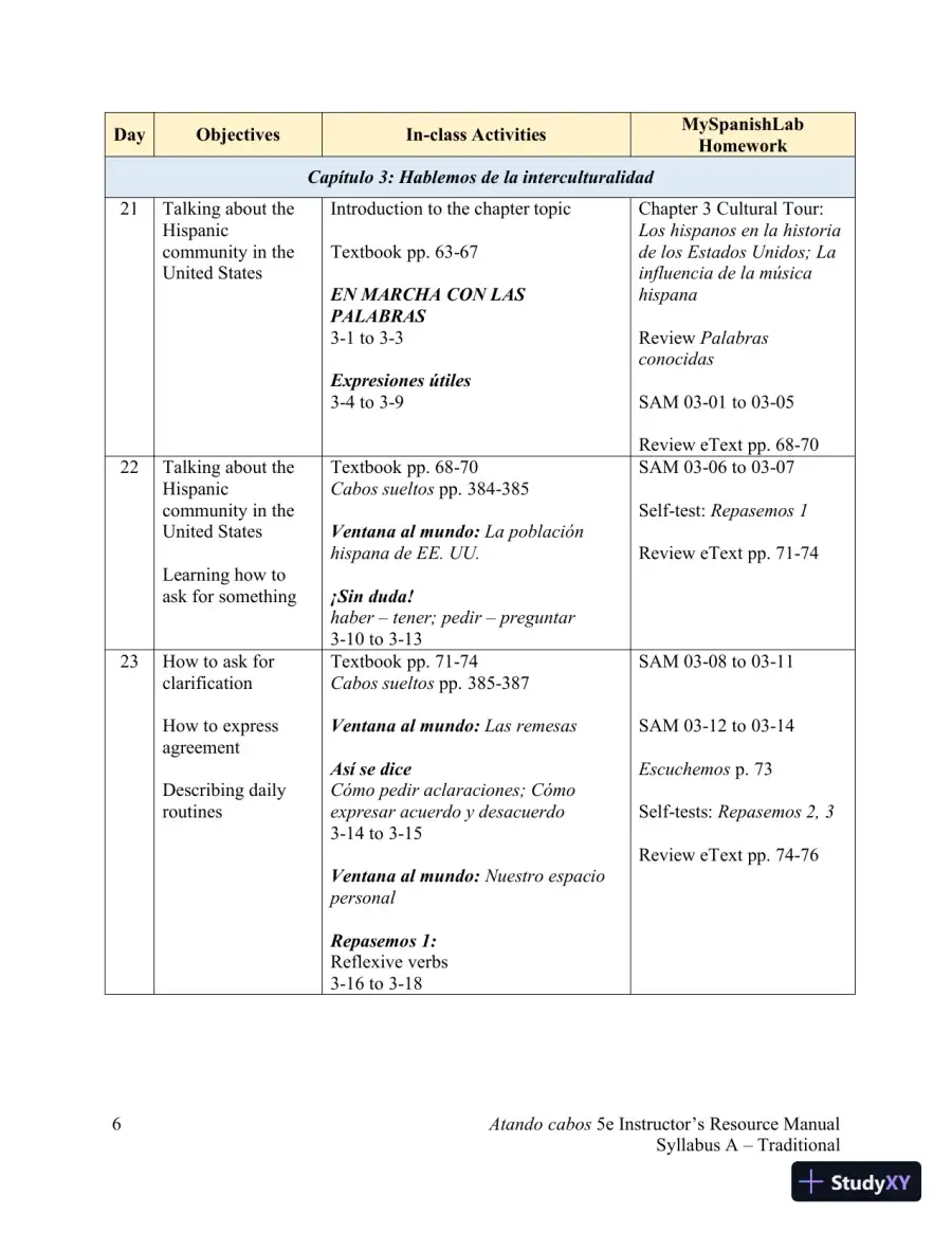 Solution Manual for Atando cabos: Curso intermedio de español, 5th Edition, page 14