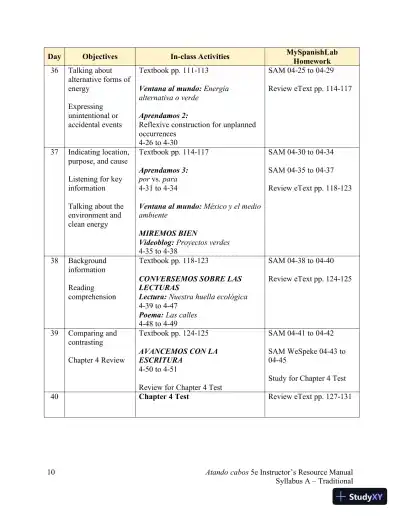 Solution Manual for Atando cabos: Curso intermedio de español, 5th Edition - Page 18 preview image