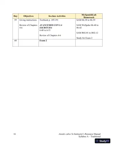 Solution Manual for Atando cabos: Curso intermedio de español, 5th Edition - Page 24 preview image