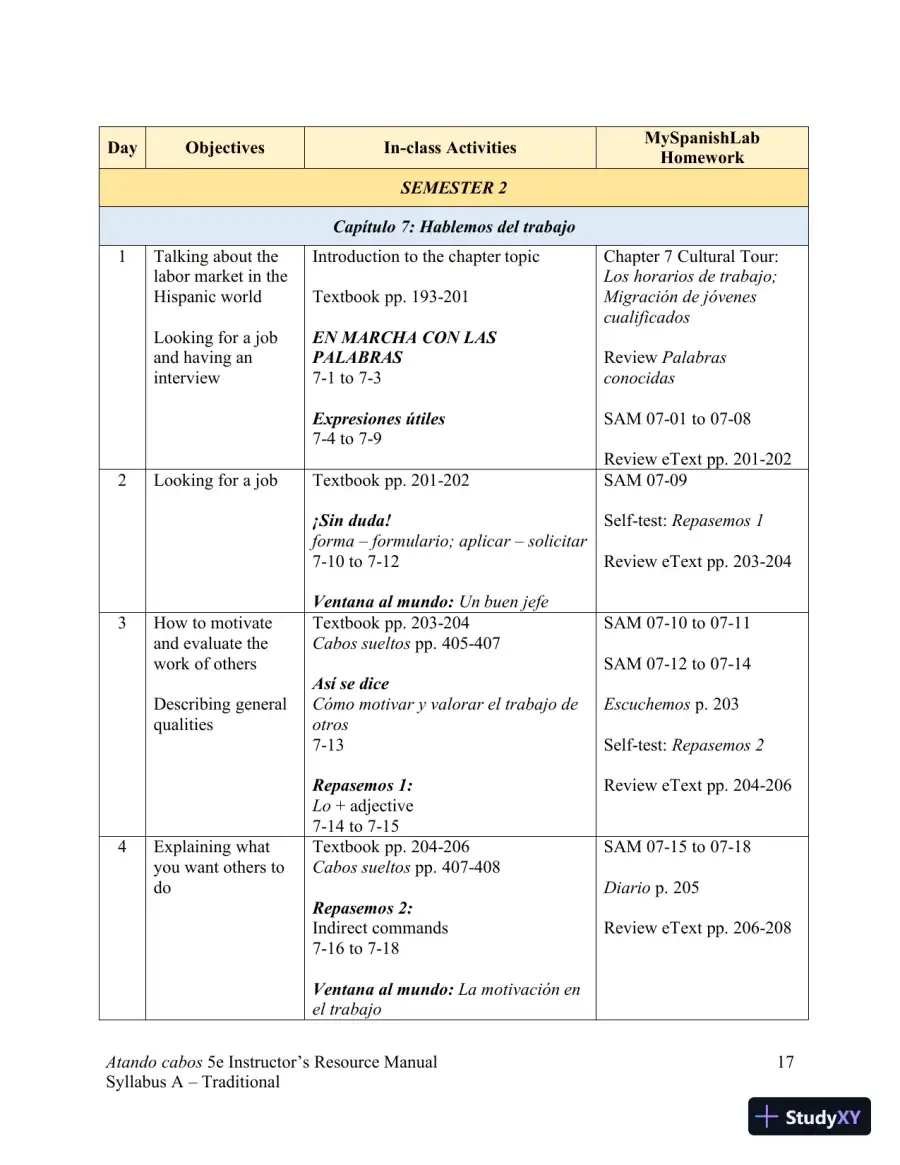 Solution Manual for Atando cabos: Curso intermedio de español, 5th Edition, page 25