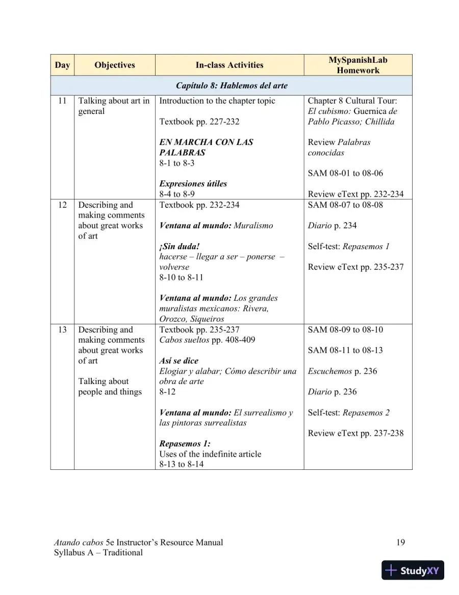 Solution Manual for Atando cabos: Curso intermedio de español, 5th Edition, page 27