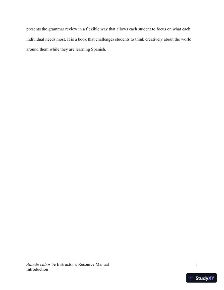 Solution Manual for Atando cabos: Curso intermedio de español, 5th Edition, page 7