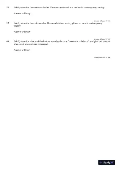 The Process of Parenting 9th Edition Test Bank - Page 14 preview image