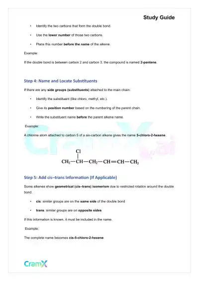 Organic Chemistry I - Structure and Properties of Alkenes - Page 2 preview image