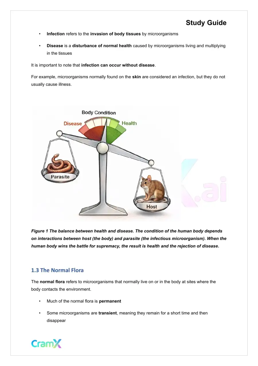 Microbiology - The Host Parasite Relationship, page 2
