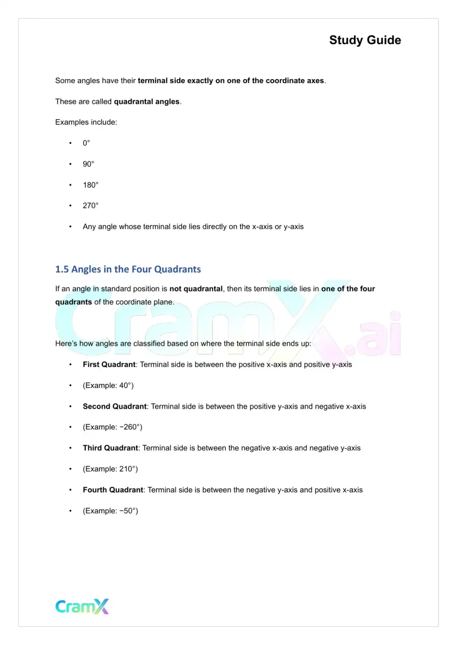 Trigonometry - Trigonometric Functions, page 3