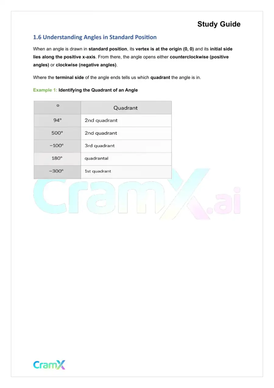 Trigonometry - Trigonometric Functions, page 4