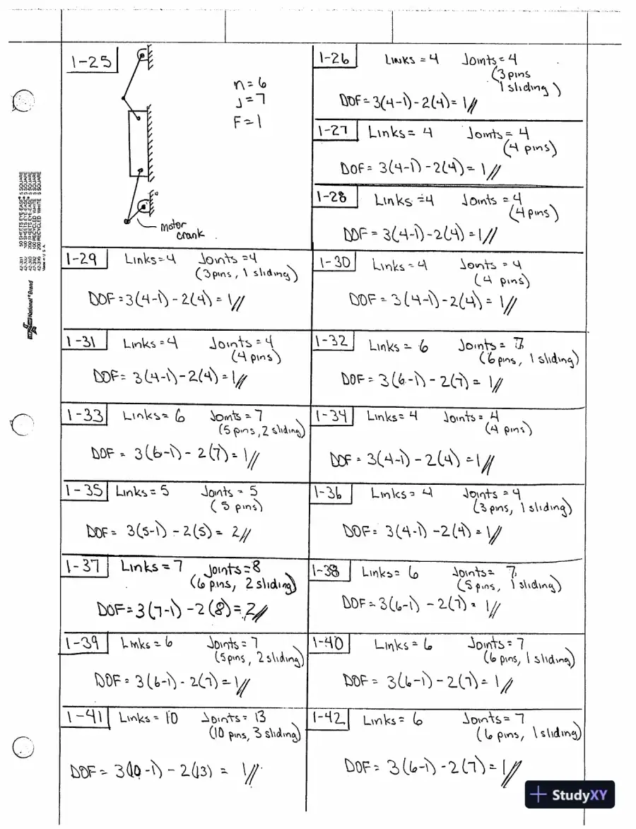 Solution Manual For Machines and Mechanisms: Applied Kinematic Analysis, 4th Edition, page 5