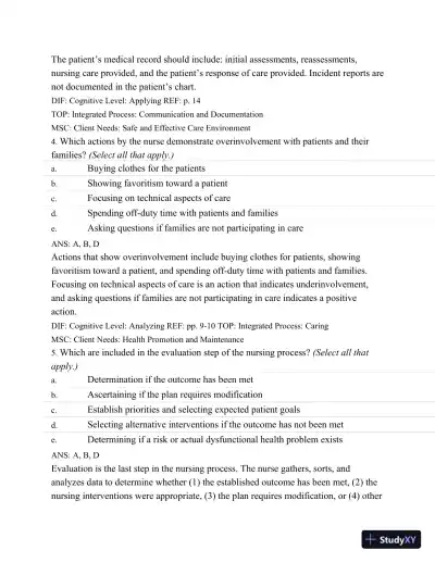 Test Bank For Wongs Nursing Care Of Infants And Children, 10th Edition - Page 13 preview image