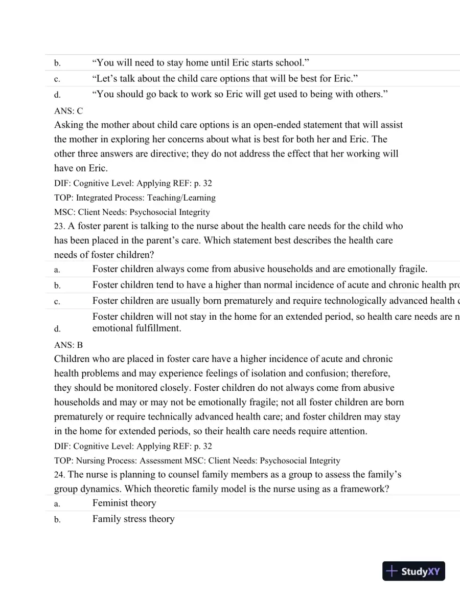 Test Bank For Wongs Nursing Care Of Infants And Children, 10th Edition, page 29