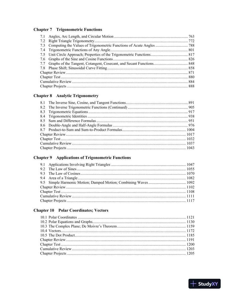 Solution Manual for Algebra and Trigonometry Enhanced with Graphing Utilities, 8th Edition, page 5