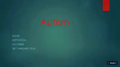 Autism - Page 1 preview image