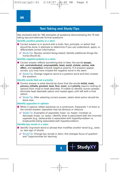 NCLEX-RN Notes: Core Review and Exam Prep (2007) - Page 17 preview image
