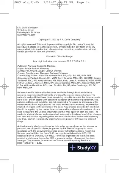 NCLEX-RN Notes: Core Review and Exam Prep (2007) - Page 7 preview image