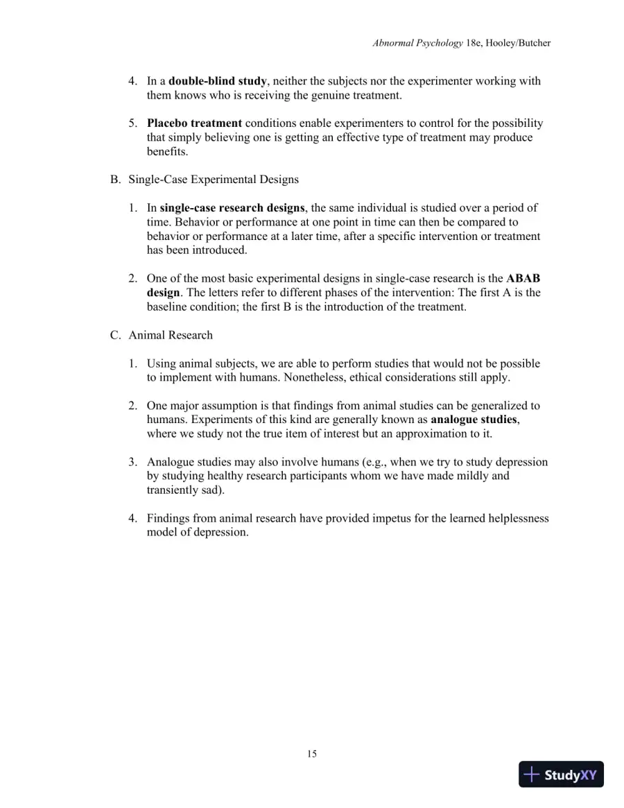 Lecture Notes For Abnormal Psychology, 18th Edition, page 17