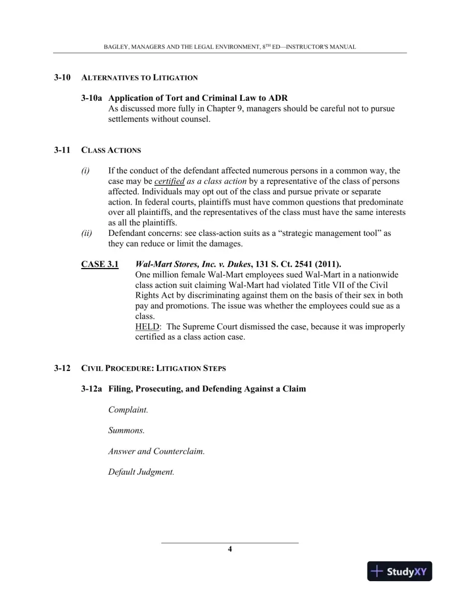 Managers and the Legal Environment: Strategies for the 21st Century, 8th Edition Lecture Notes, page 14