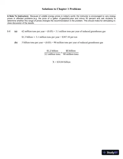 Solution Manual for Engineering Economy, 17th Edition - Page 1 preview image