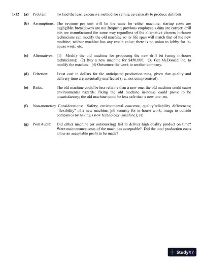 Solution Manual for Engineering Economy, 17th Edition - Page 13 preview image