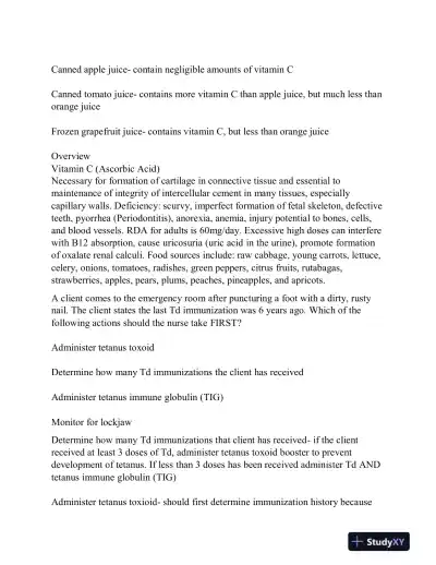 2024 KAPLAN Fundamentals of Nursing Practice Exam With Answers (890 Solved Questions) - Page 14 preview image