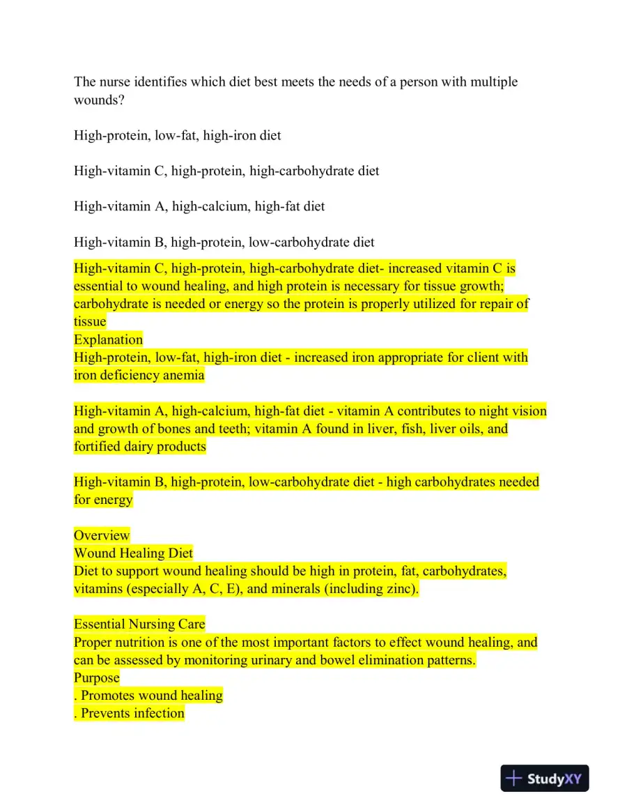 2024 KAPLAN Fundamentals of Nursing Practice Exam With Answers (890 Solved Questions), page 3