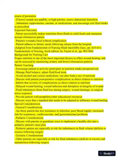 2024 KAPLAN Fundamentals of Nursing Practice Exam With Answers (890 Solved Questions) - Page 5 preview image