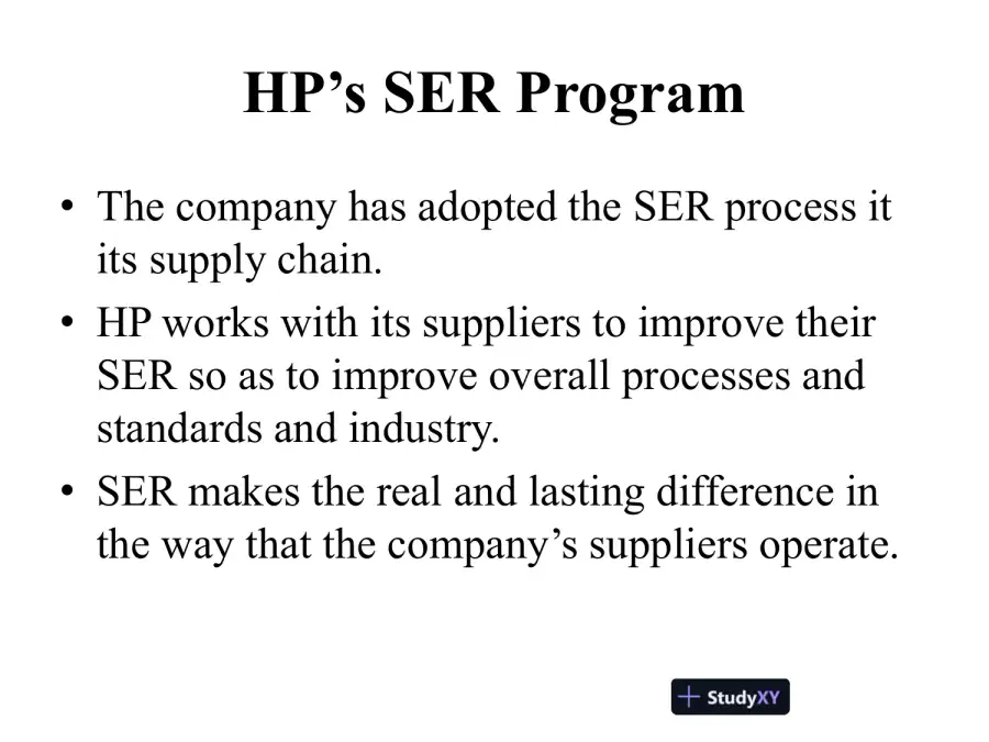 Hewlett Packard Supply Chain Analysis, page 4