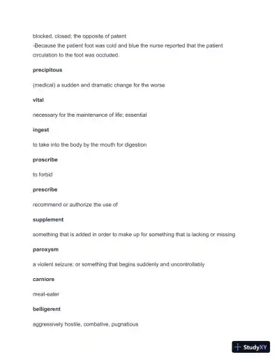 2024-2025 HESI A2 Entrance Exam with Answers (232 Solved Questions) - Page 7 preview image