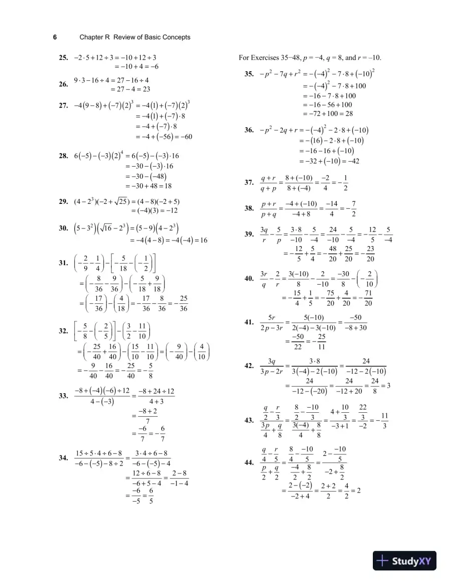 Solution Manual for College Algebra and Trigonometry, 6th Edition, page 12