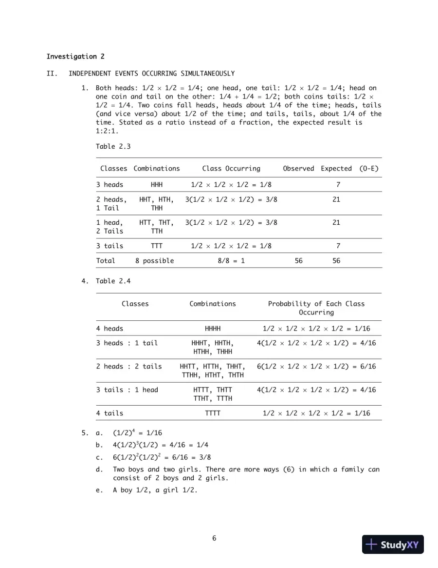 Solution Manual for Genetics Laboratory Investigations, 14th Edition, page 11