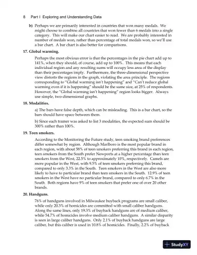 Stats: Modeling the World, 5th Edition Solution Manual - Page 12 preview image