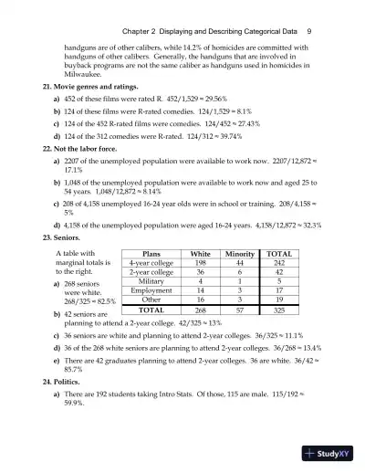 Stats: Modeling the World, 5th Edition Solution Manual - Page 13 preview image