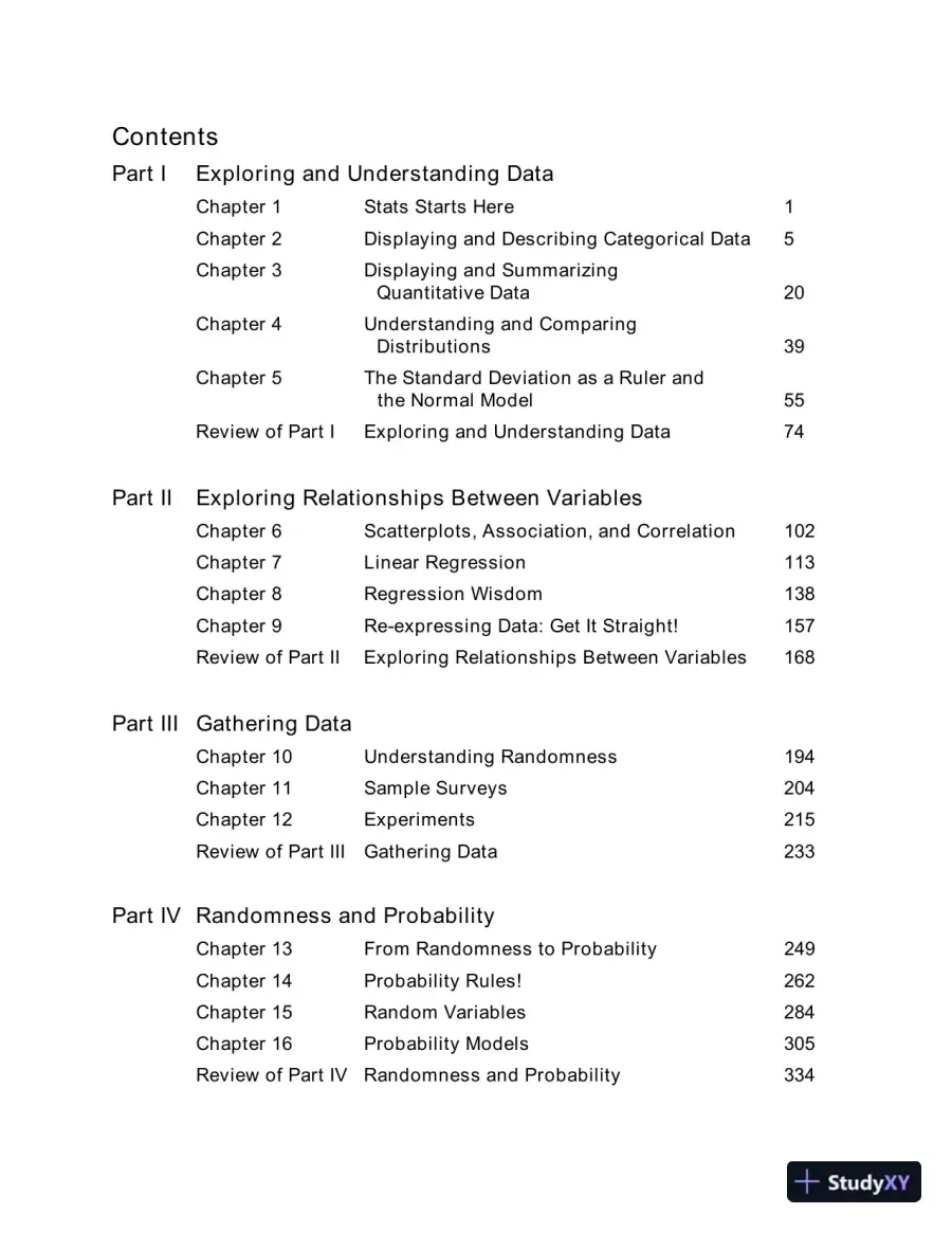 Stats: Modeling the World, 5th Edition Solution Manual, page 3