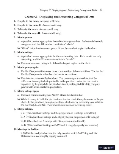 Stats: Modeling the World, 5th Edition Solution Manual - Page 9 preview image