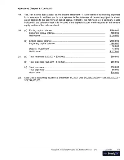 Solution Manual for Accounting Principles, 9th Edition - Page 4 preview image