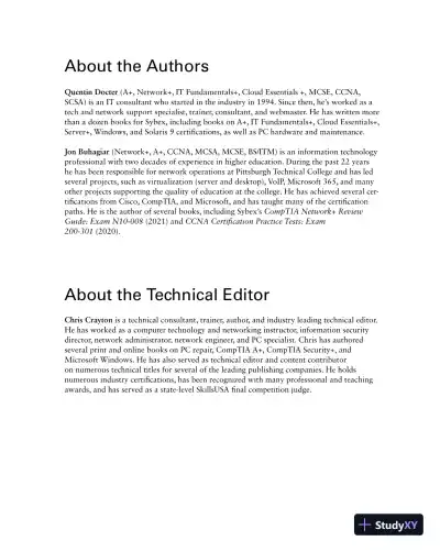 COMPTIA A+ COMPLETE study GUIDE core 1 exam 220-1101 and core 2 exam 220-1102. (2022) - Page 10 preview image