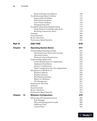 COMPTIA A+ COMPLETE study GUIDE core 1 exam 220-1101 and core 2 exam 220-1102. (2022) - Page 19 preview image