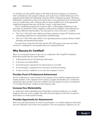 COMPTIA A+ COMPLETE study GUIDE core 1 exam 220-1101 and core 2 exam 220-1102. (2022) - Page 31 preview image