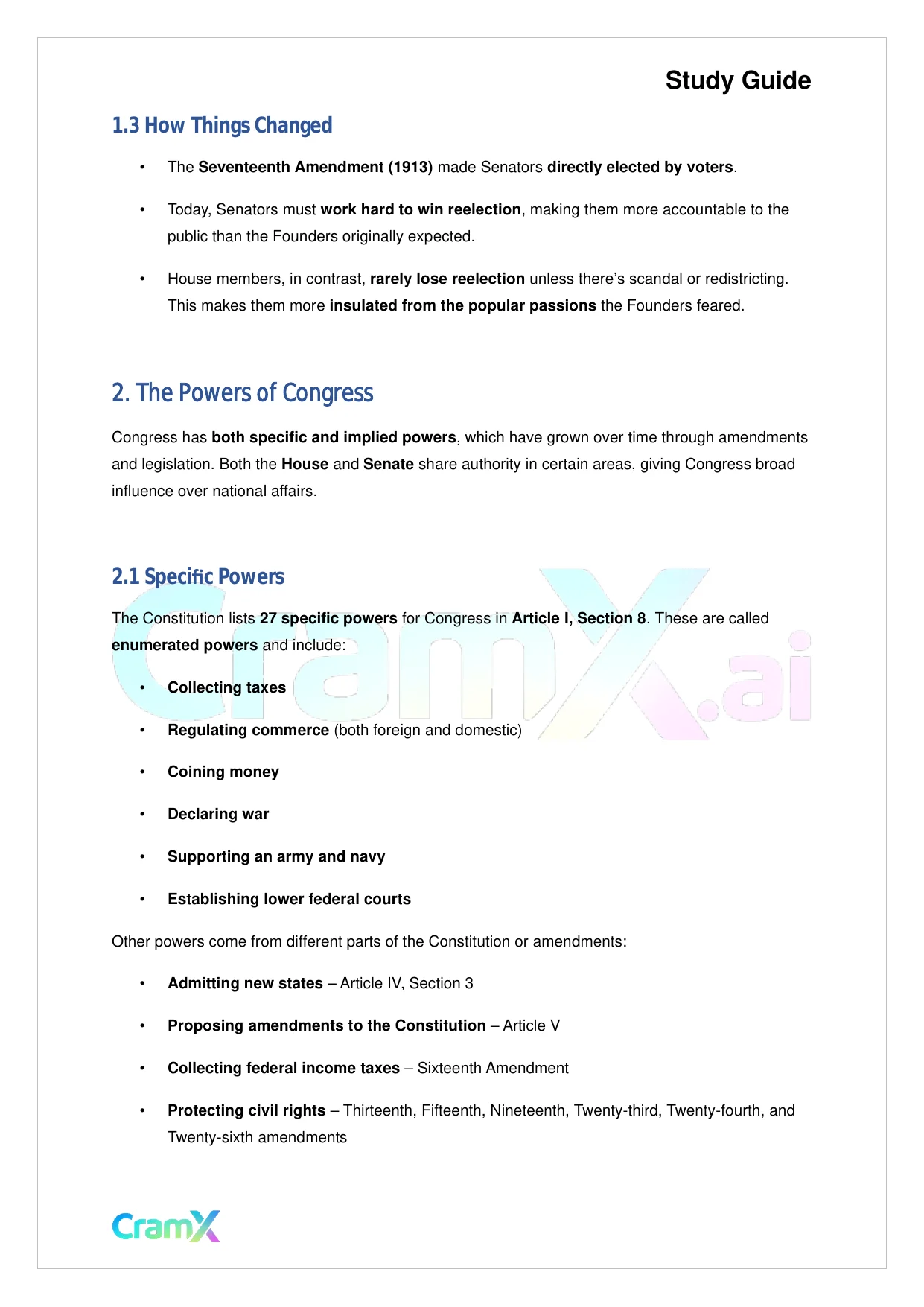 American Government - Congress - Page 2 preview image