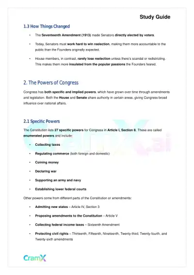 American Government - Congress - Page 2 preview image