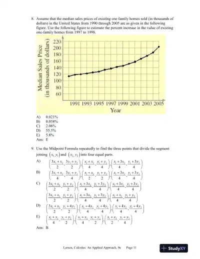 Brief Calculus : An Applied Approach, 9th Edition Test Bank - Page 12 preview image
