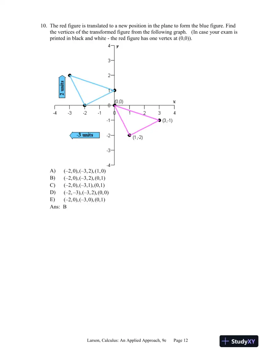 Brief Calculus : An Applied Approach, 9th Edition Test Bank, page 13