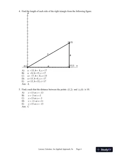 Brief Calculus : An Applied Approach, 9th Edition Test Bank - Page 5 preview image