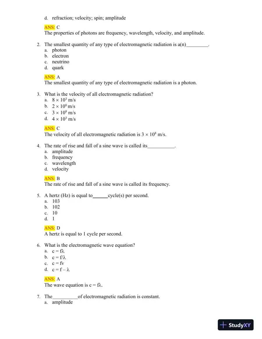 Test Bank for Radiologic Science for Technologists: Physics, Biology, and Protection, 12th Edition (Chapters 1-40), page 14