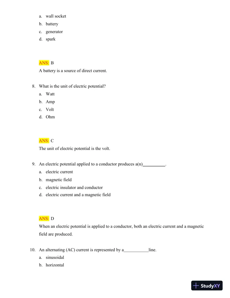 Test Bank for Radiologic Science for Technologists: Physics, Biology, and Protection, 12th Edition (Chapters 1-40), page 19