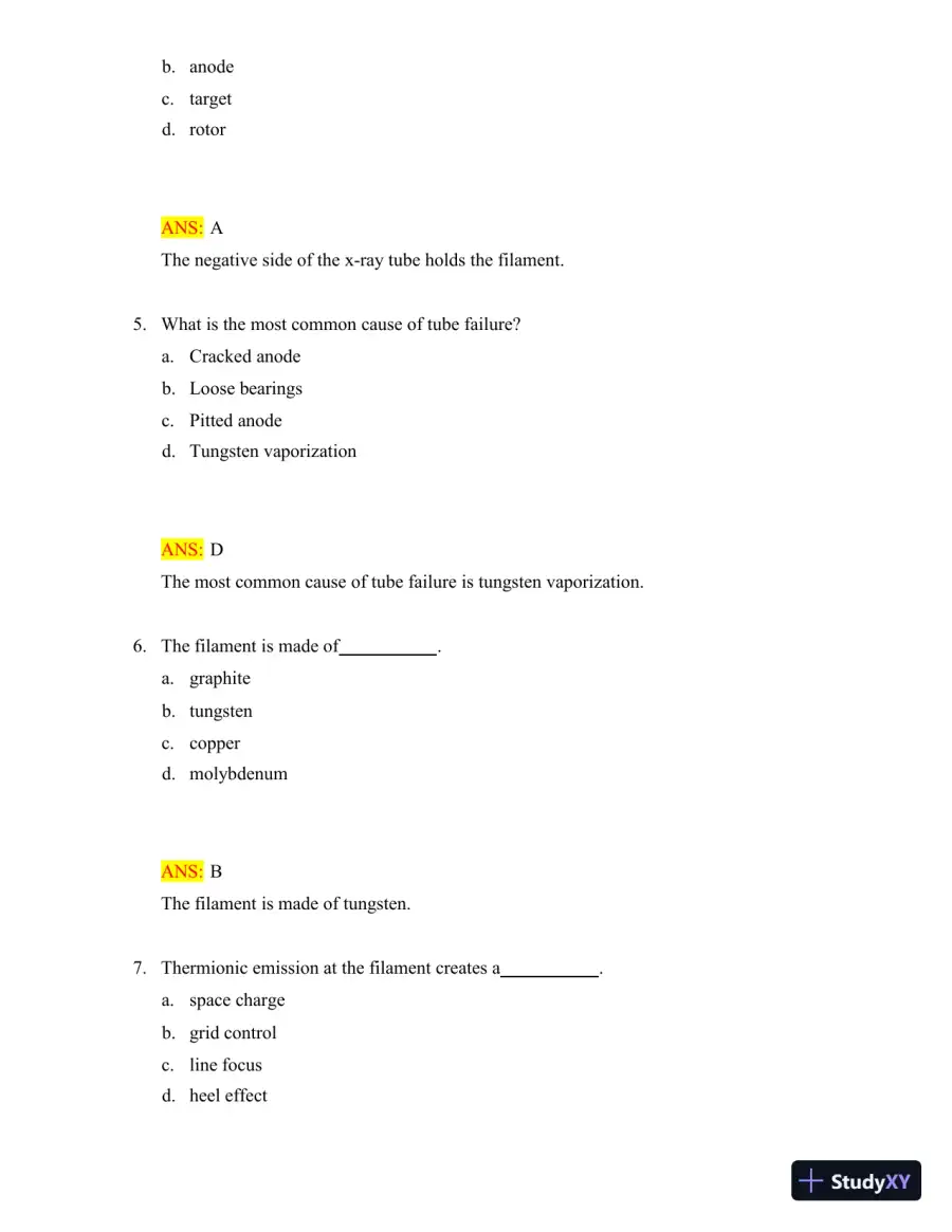 Test Bank for Radiologic Science for Technologists: Physics, Biology, and Protection, 12th Edition (Chapters 1-40), page 31