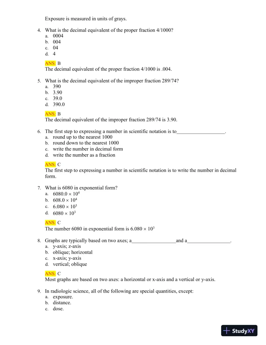 Test Bank for Radiologic Science for Technologists: Physics, Biology, and Protection, 12th Edition (Chapters 1-40), page 7