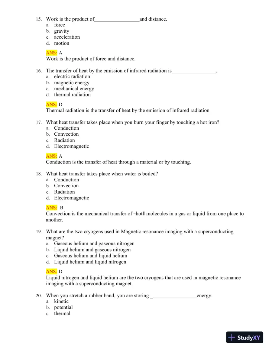 Test Bank for Radiologic Science for Technologists: Physics, Biology, and Protection, 12th Edition (Chapters 1-40), page 9