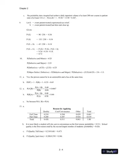 Solution Manual For Quantitative Methods For Business, 13th Edition - Page 15 preview image